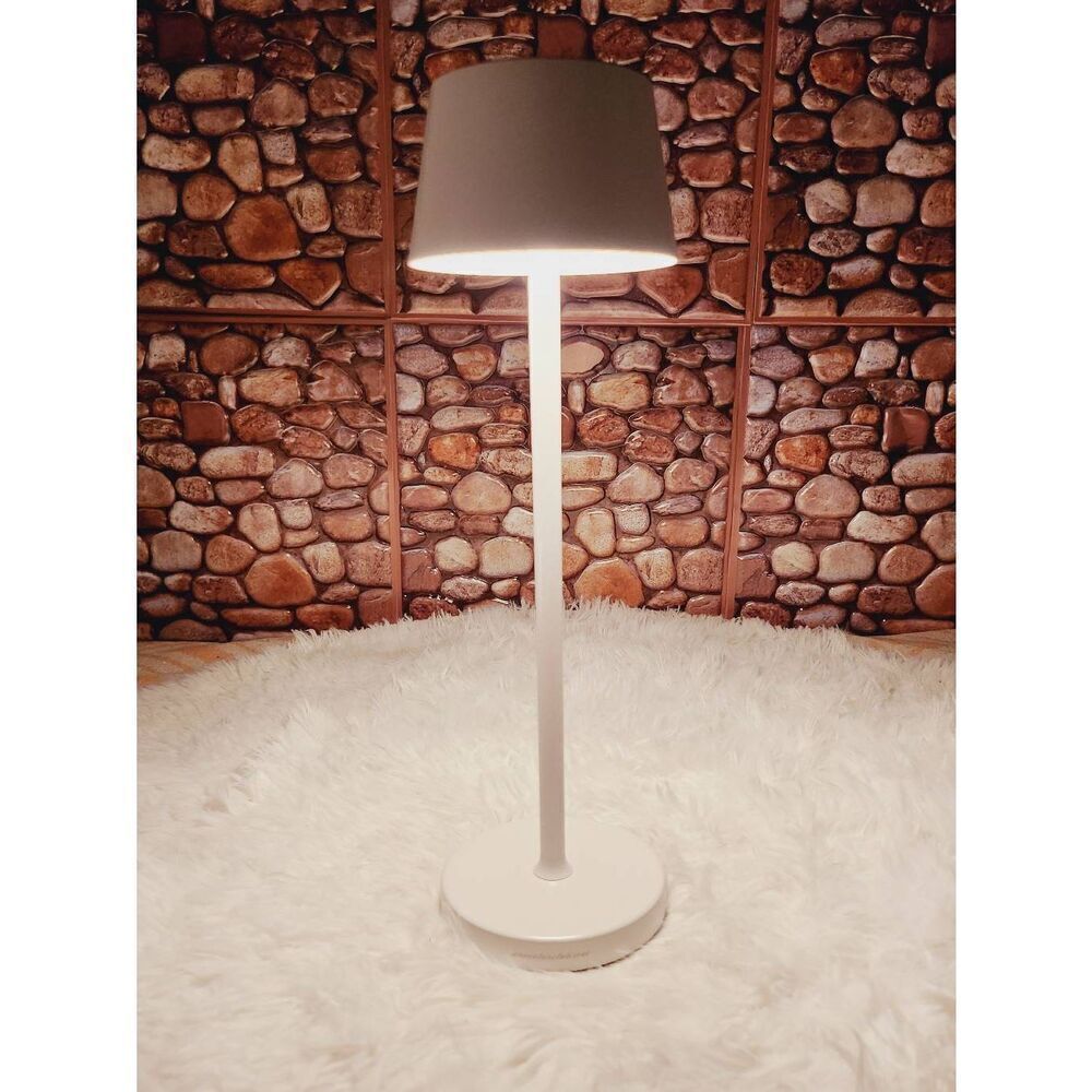 Dimmable Rechargeable Cordless White Desk Table Lamp #B8